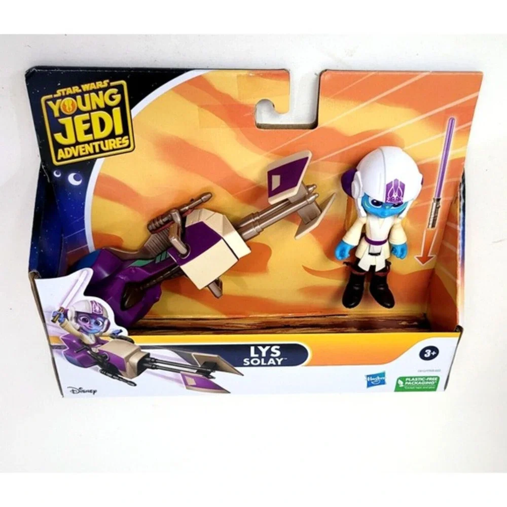 Star Wars Young Jedi Adventures Lys Solay‎ Action Figure with Speeder - Hasbro
